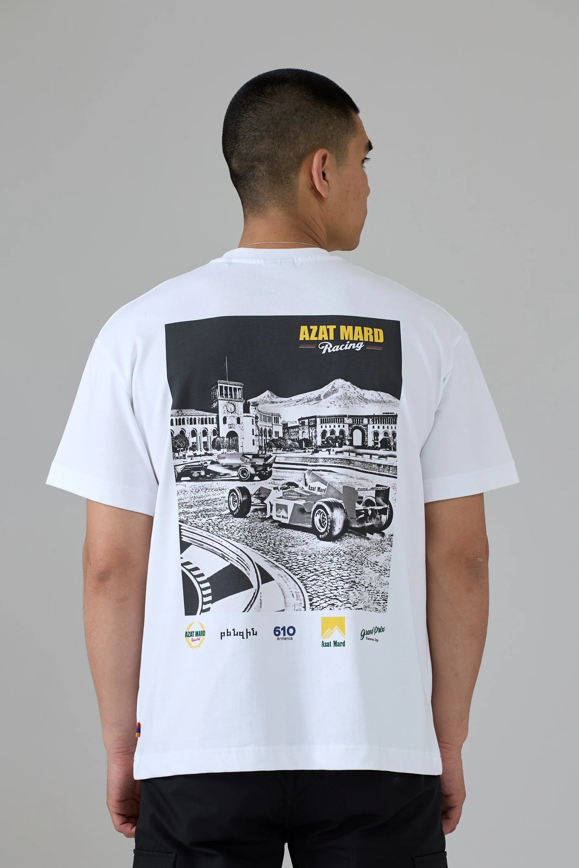 WHITE YEREVAN RACING T-SHIRT - Image 3