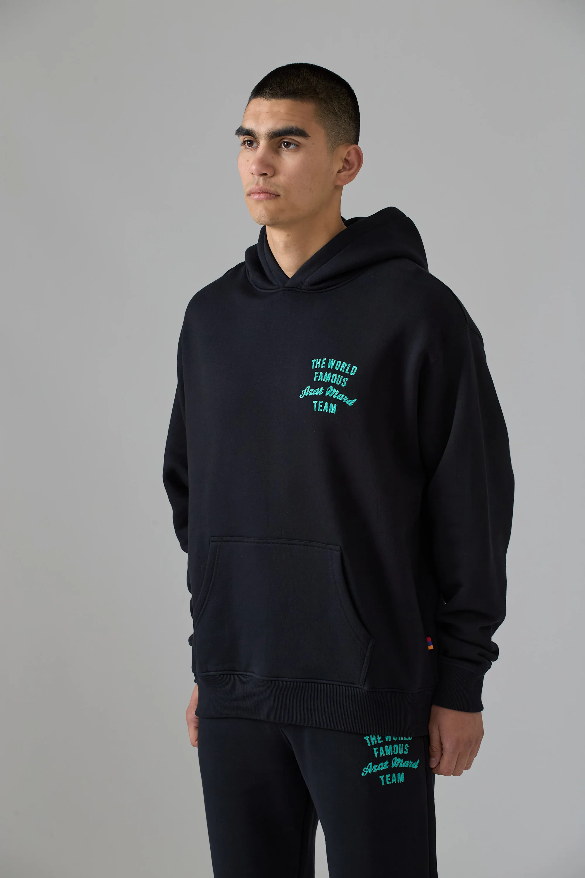 WORLD FAMOUS AZAT MARD TEAM BLACK HOODIE - Image 5